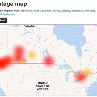 Website Outages in Canada